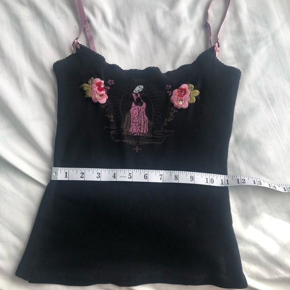 Vive Maria Embroidered Black and Pink Women's Top - Picture 5 of 7